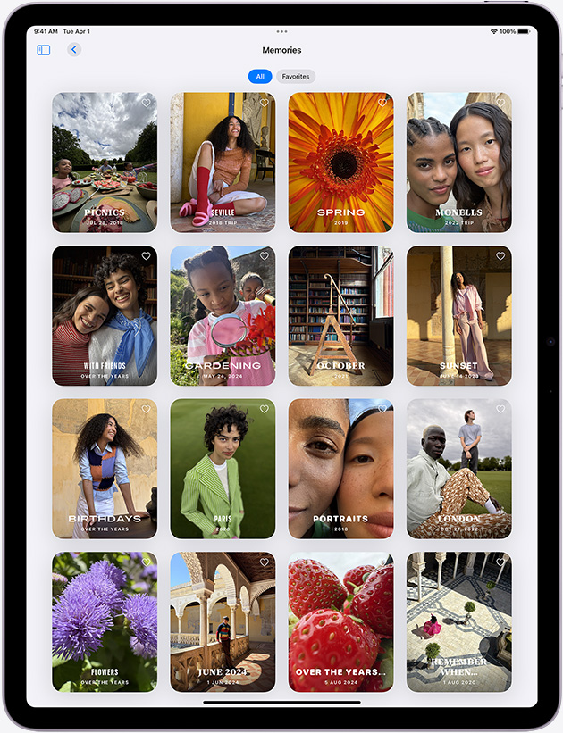 Aplikasi Foto di iPad Air